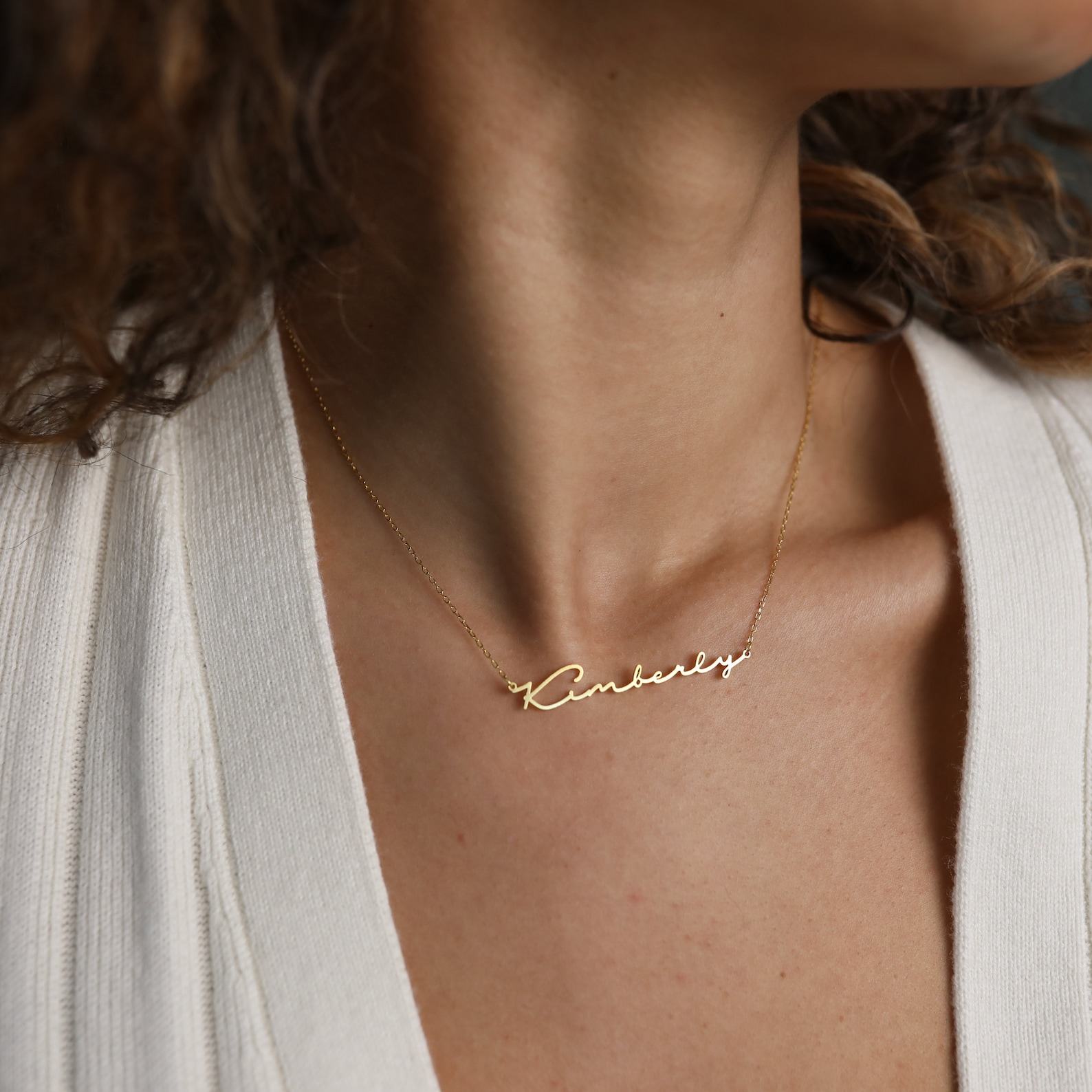 Personalized Minimalist Name Necklace The Interesting  Item for Her