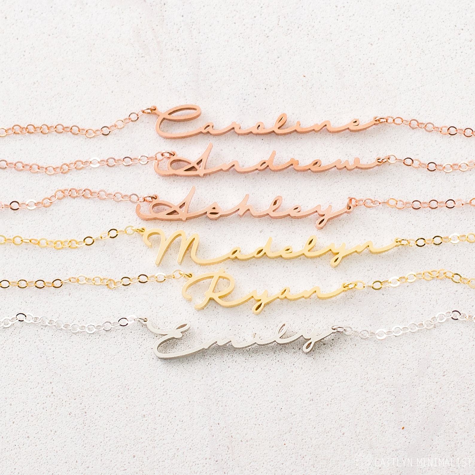 Personalized Minimalist Name Necklace The Interesting  Item for Her