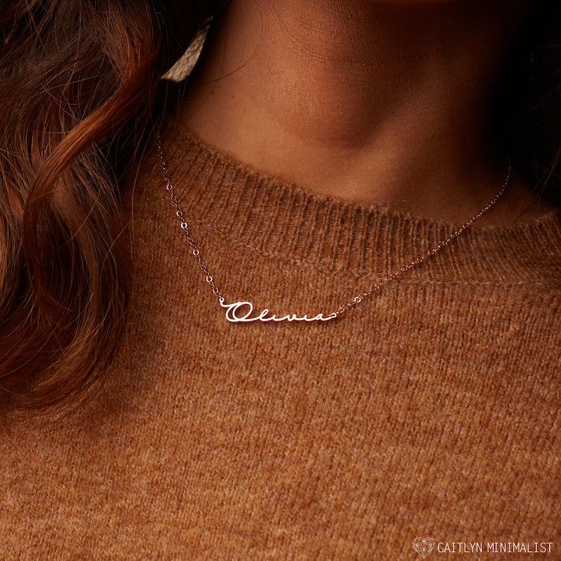 Personalized Minimalist Name Necklace The Interesting  Item for Her