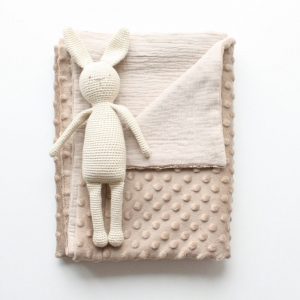 Personalized Minky Blanket Embroidered Swaddle for Sweet Dreams and Cozy Comfort