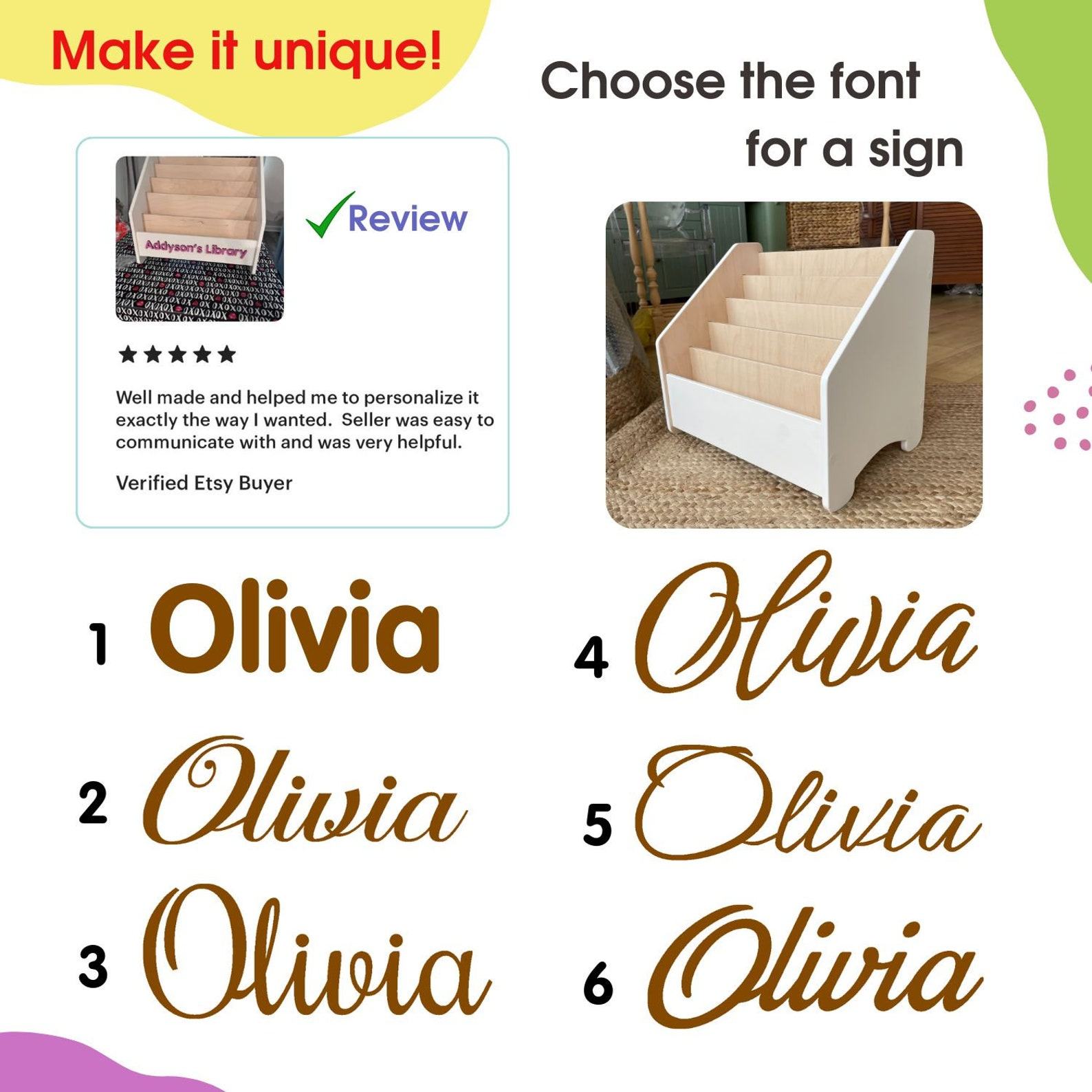 Personalized Montessori Bookshelf Empowering Young Readers with Custom Learning Spaces