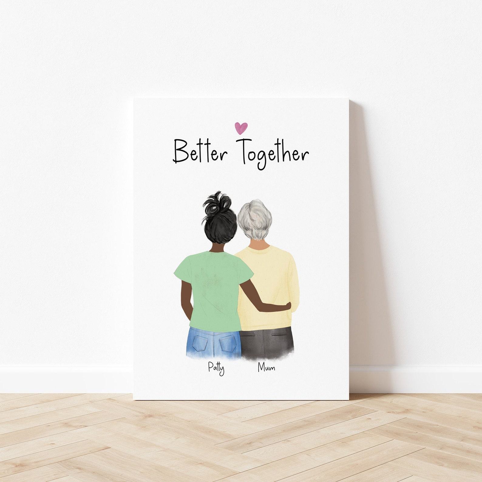 Personalized Mother-Daughter Wall Art A Cherished Keepsake for Mom