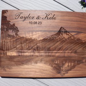 Personalized Mountain Cutting Board Engrave Your Memories on a Culinary Canvas
