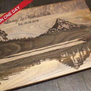 Personalized Mountain Cutting Board Engrave Your Memories on a Culinary Canvas