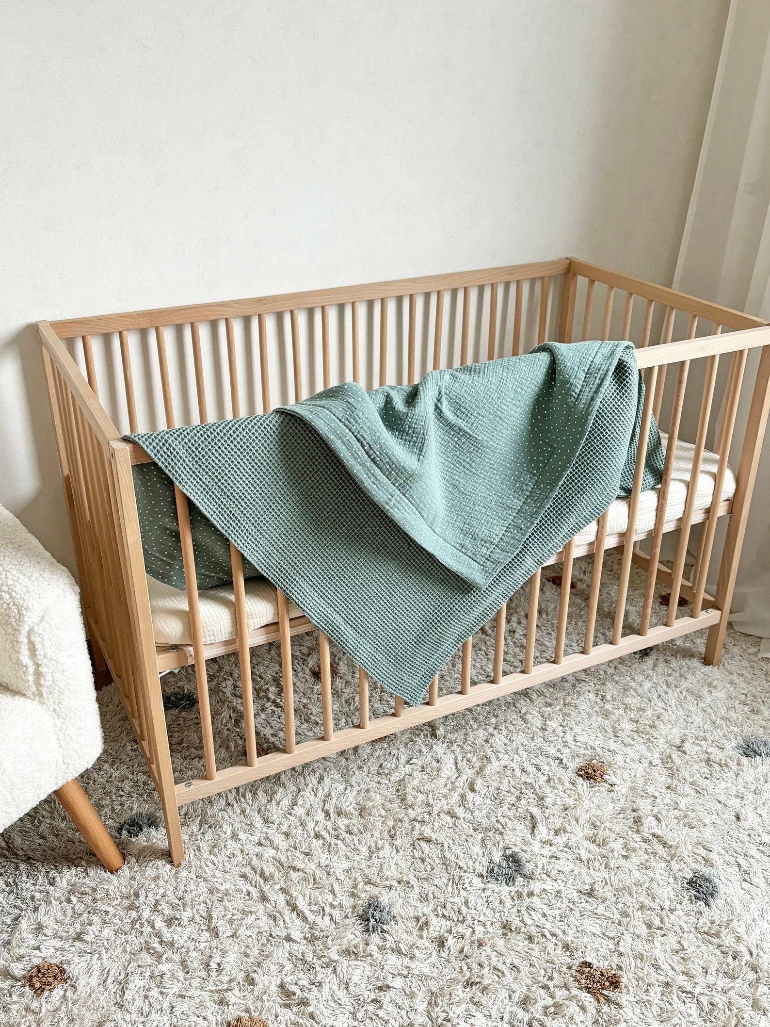 Personalized Muslin Blanket Embroidered Name, Soft and Cozy for Baby - Image 4