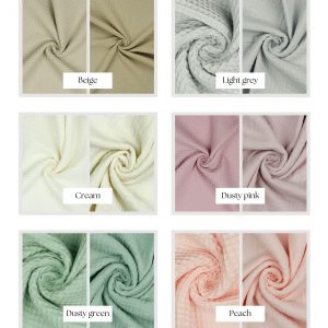 Personalized Muslin Waffle Blanket Embroidered Name for Baby Girl, Perfect for Baby Showers and Newborns