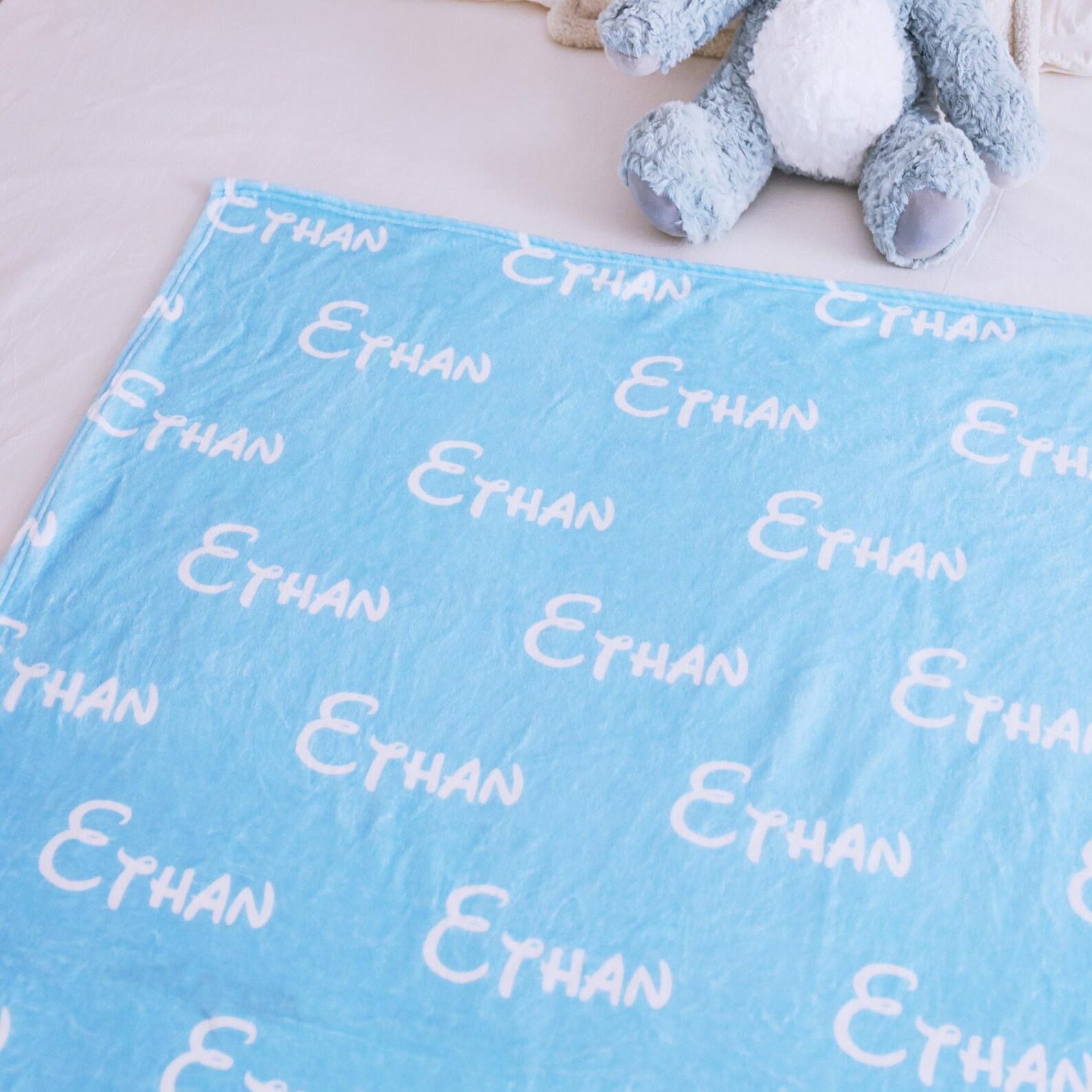 Personalized Name Blanket Embroidered Keepsake for Your Precious Little One