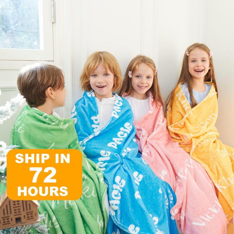 Personalized Name Blanket Snuggle Up with a Touch of Love