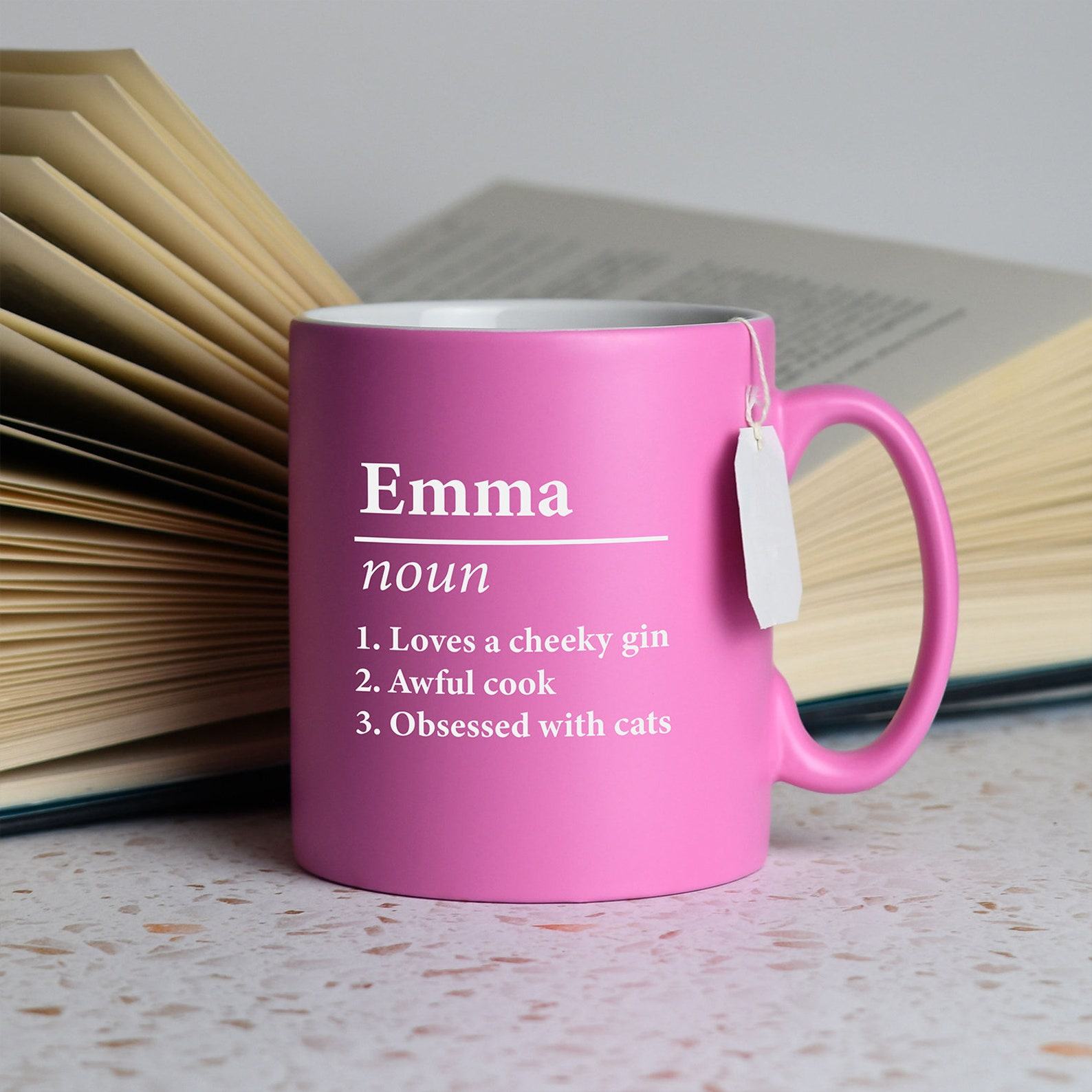 Personalized Name Definition Satin Mug Unique Laser Engraved Items for Special Occasions
