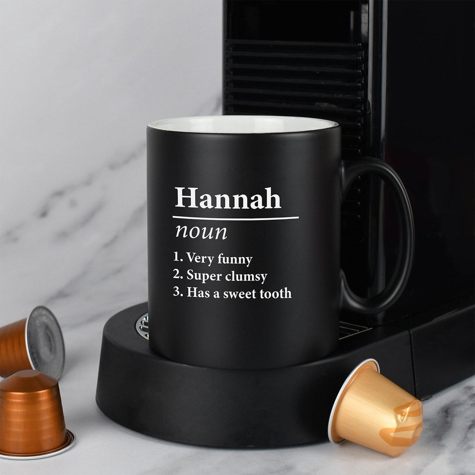 Personalized Name Definition Satin Mug Unique Laser Engraved Items for Special Occasions