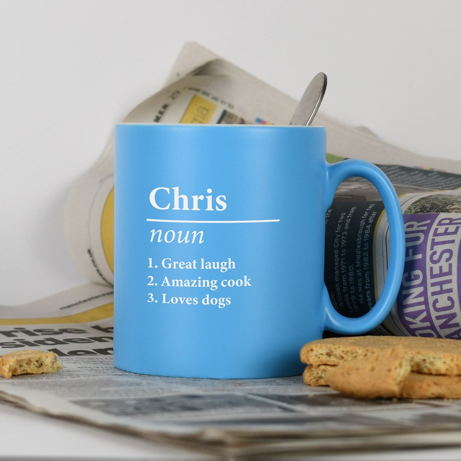 Personalized Name Definition Satin Mug Unique Laser Engraved Items for Special Occasions