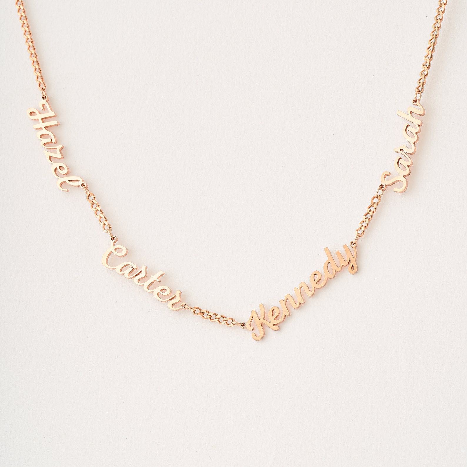 Personalized Name Necklace with Curb Chain A Timeless Treasure for Loved Ones