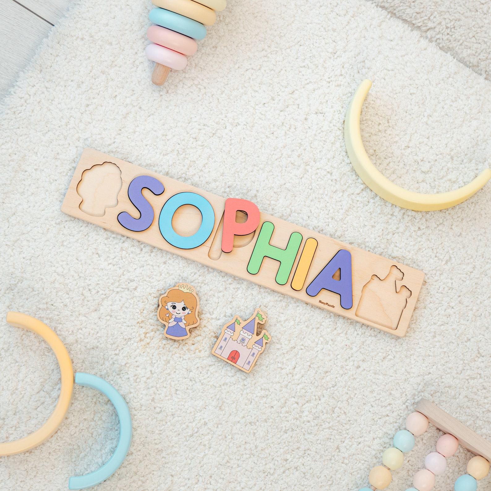 Personalized Name Puzzle A Unique Baby Shower Item for Toddlers and Preschoolers