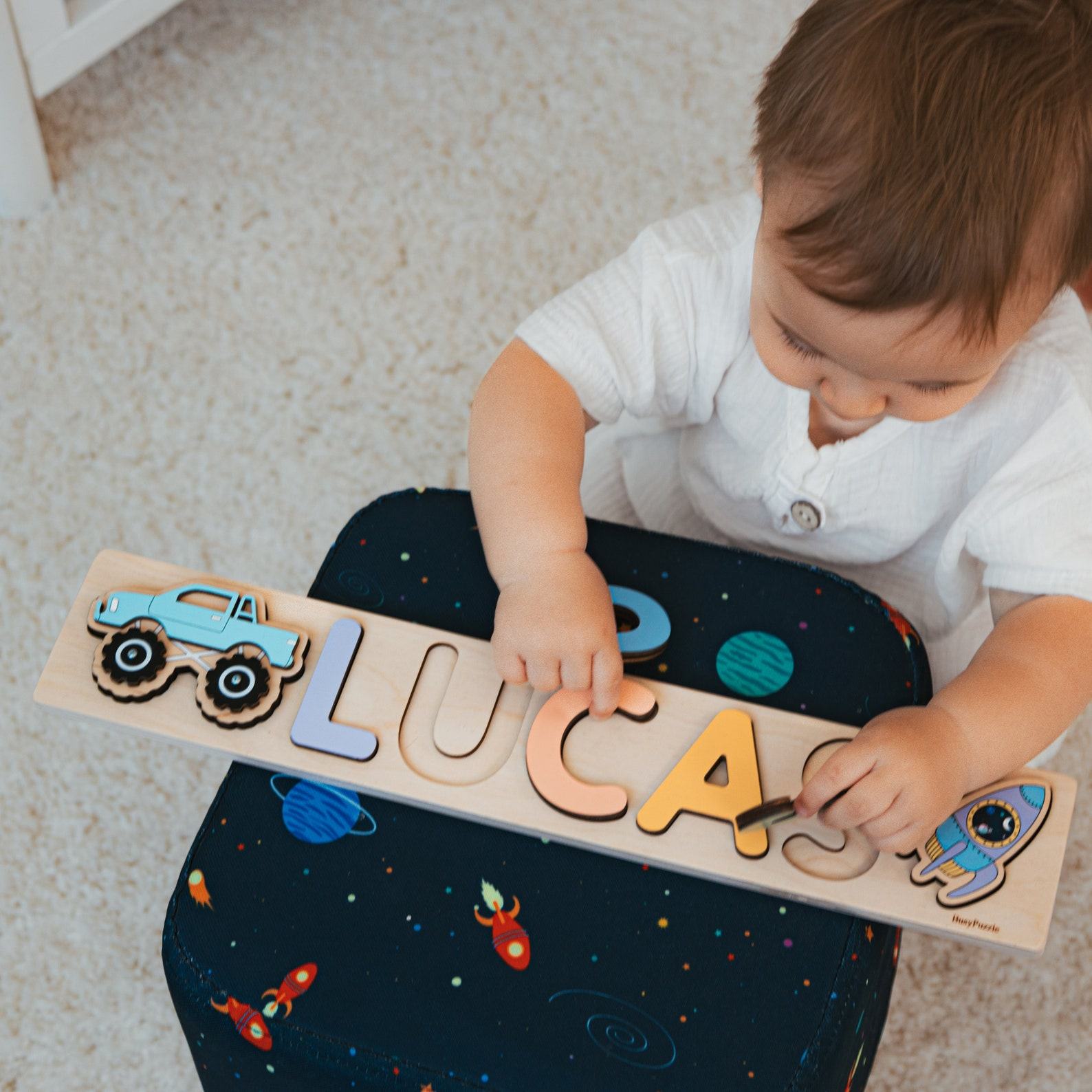 Personalized Name Puzzle A Unique Easter Item for Toddlers and Newborns