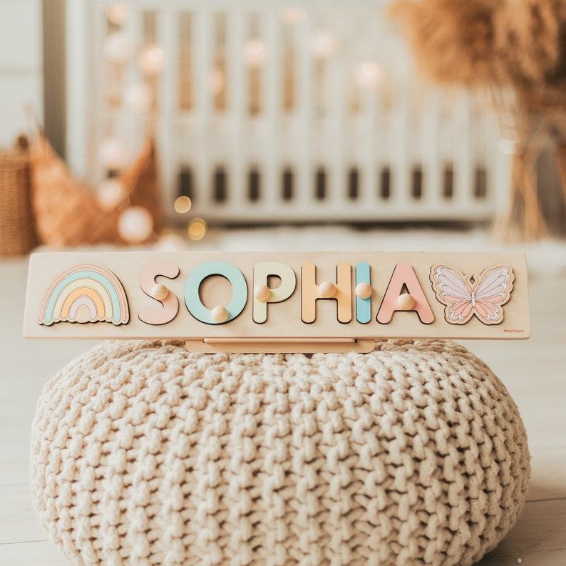 Personalized Name Puzzle A Unique Easter Item for Toddlers and Newborns