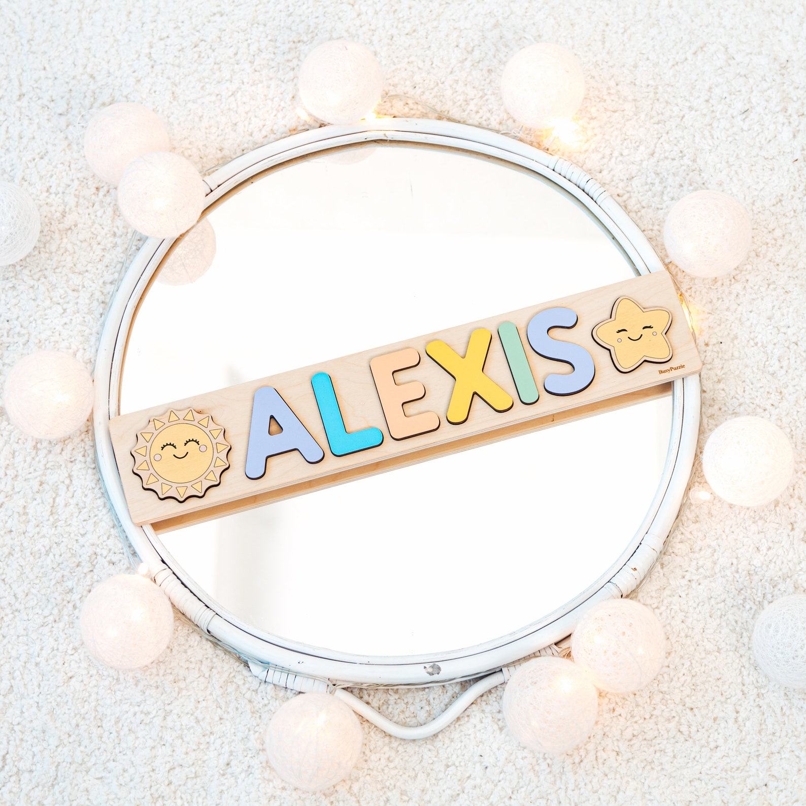 Personalized Name Puzzle A Unique Easter Item for Toddlers and Newborns