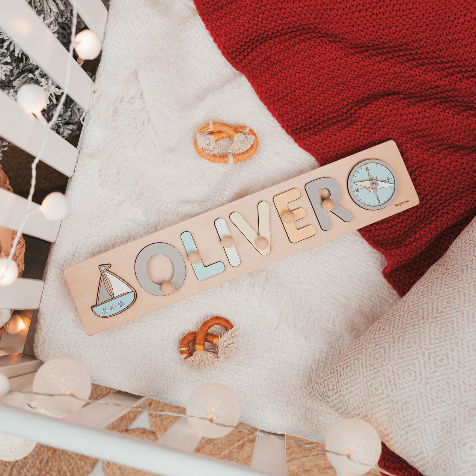 Personalized Name Puzzle  Custom Wooden Toys for Kids – Add-Ons Available!