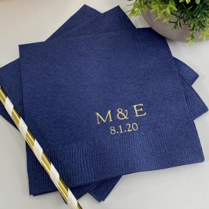 Personalized Napkins Elevate Your Celebrations with Custom Monograms and Designs