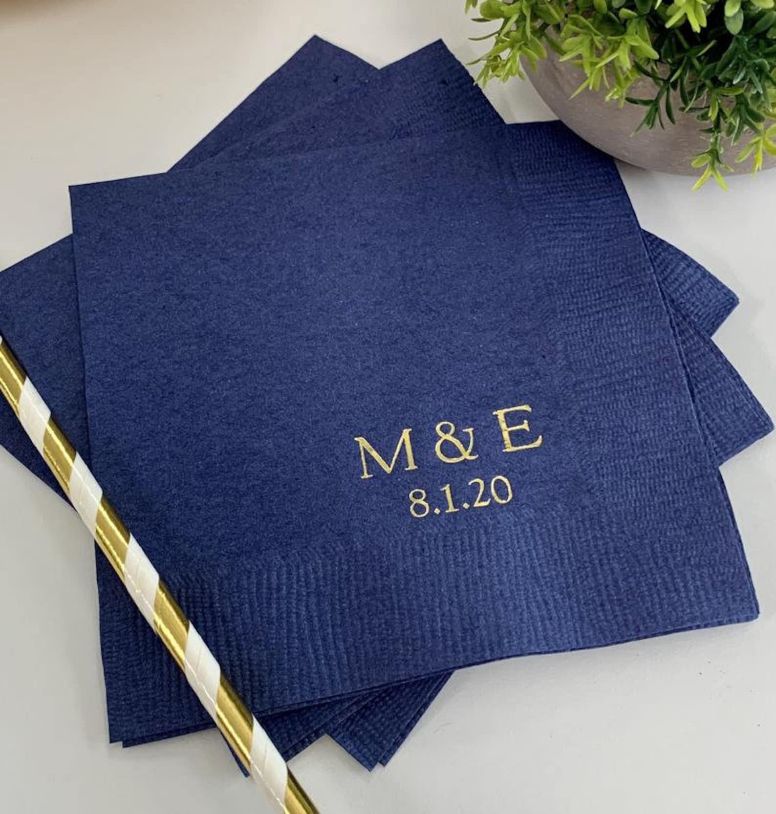 Personalized Napkins Elevate Your Celebrations with Custom Monograms and Designs - Image 5