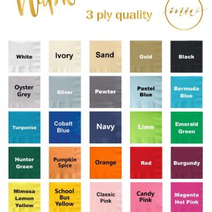 Personalized Napkins Elevate Your Celebrations with Custom Monograms and Designs