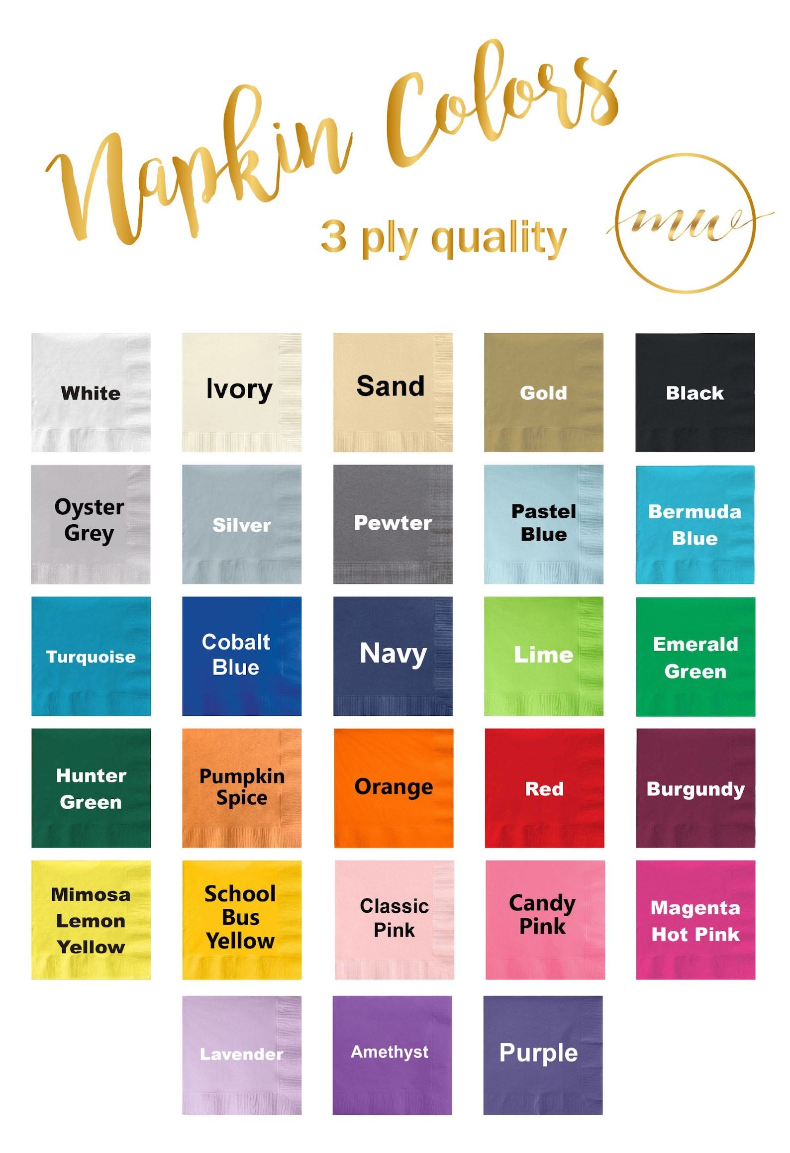 Personalized Napkins Elevate Your Celebrations with Custom Monograms and Designs - Image 2