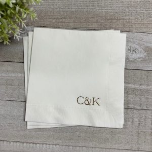 Personalized Napkins Elevate Your Celebrations with Custom Monograms and Designs