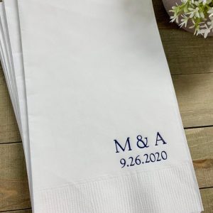 Personalized Napkins Elevate Your Celebrations with Custom Monograms and Designs
