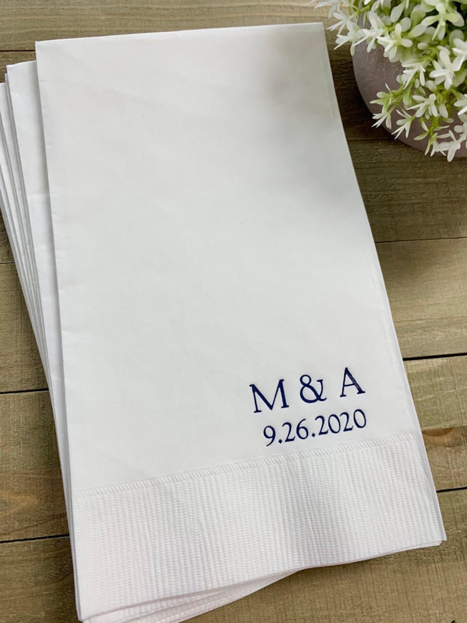 Personalized Napkins Elevate Your Celebrations with Custom Monograms and Designs - Image 4