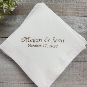 Personalized Napkins Elevate Your Events with Custom Monograms and Designs