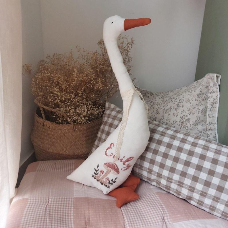 Personalized Nursery Goose A Cuddly Companion for Your Little One