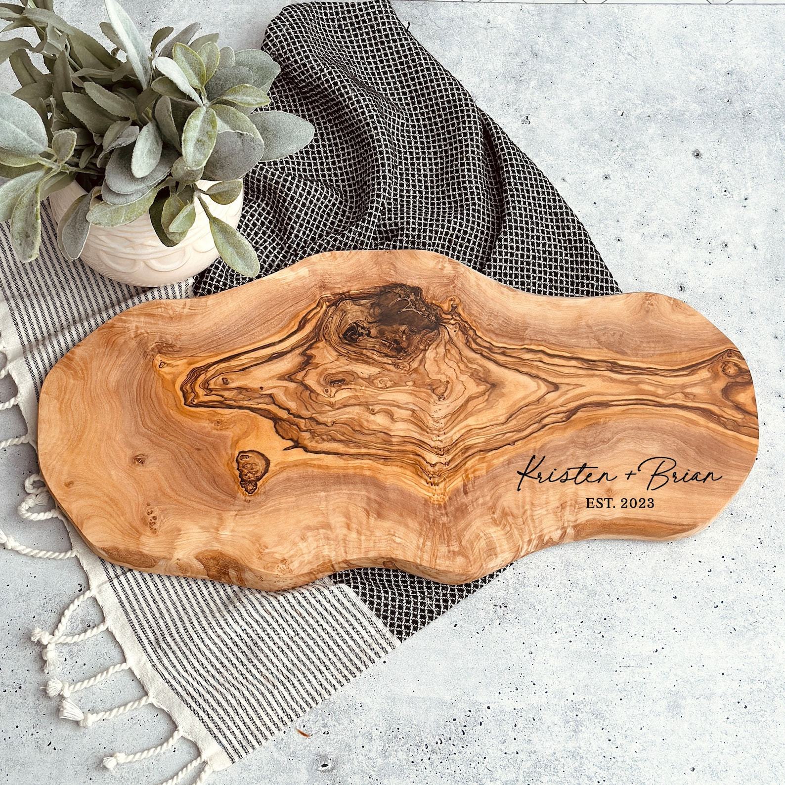 Personalized Olive Wood Charcuterie Board A Timeless Item for Special Occasions