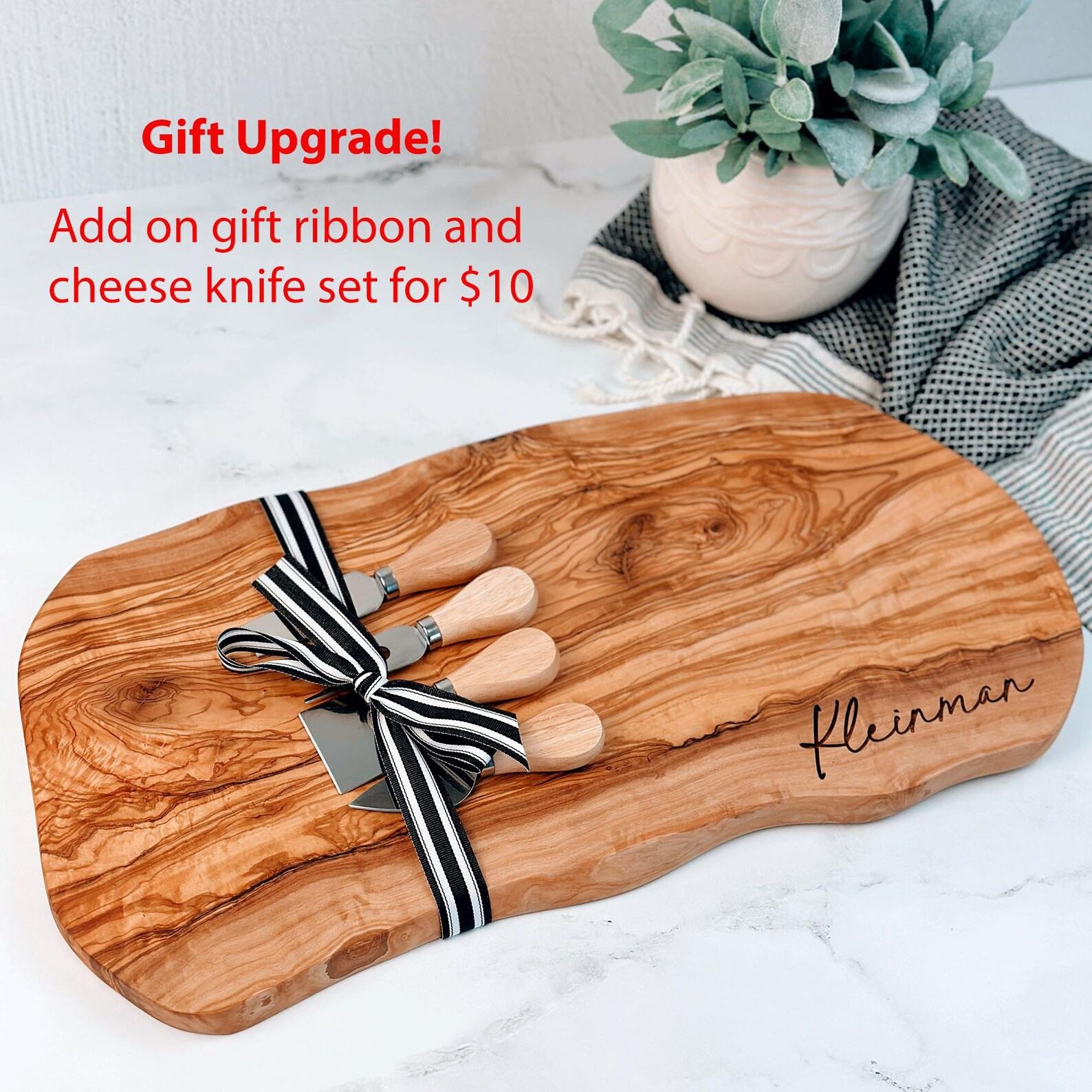 Personalized Olive Wood Charcuterie Board A Timeless Item for Special Occasions