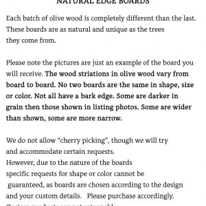 Personalized Olive Wood Cutting Board Rustic Charm for Your Kitchen and Dining