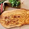 Personalized Olive Wood Cutting Board The Interesting  Camping or Caravan Item
