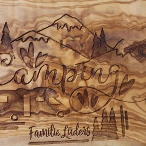 Personalized Olive Wood Cutting Board The Interesting  Camping or Caravan Item