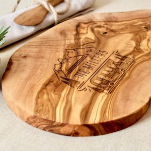 Personalized Olive Wood Cutting Board The Interesting  Item for Caravan and Camping Enthusiasts