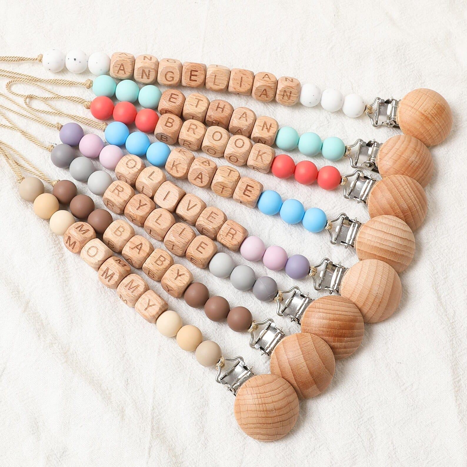 Personalized Pacifier Clip – Custom Name Soother Holder | Baby Shower/Birthday Present