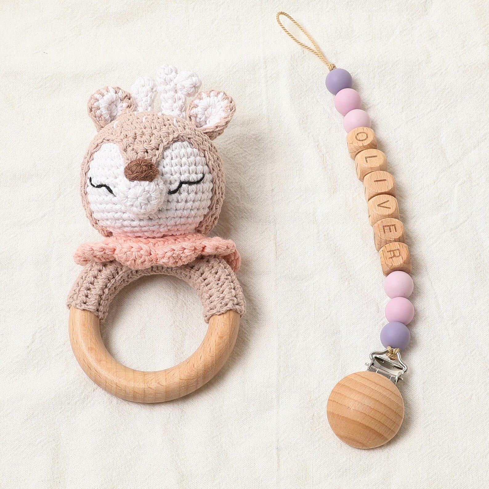 Personalized Pacifier Clip – Custom Name Soother Holder | Baby Shower/Birthday Present