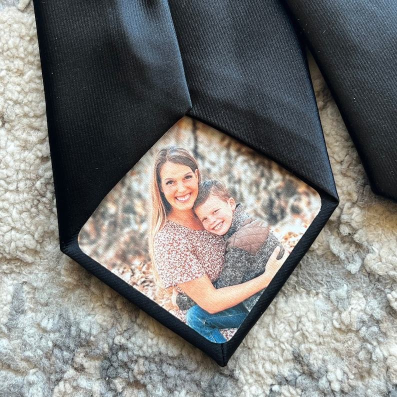 Personalized Peel-and-Stick Photo Tie Patch Capture Memories with Style