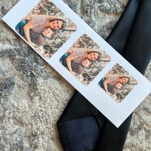 Personalized Peel-and-Stick Photo Tie Patch Capture Memories with Style