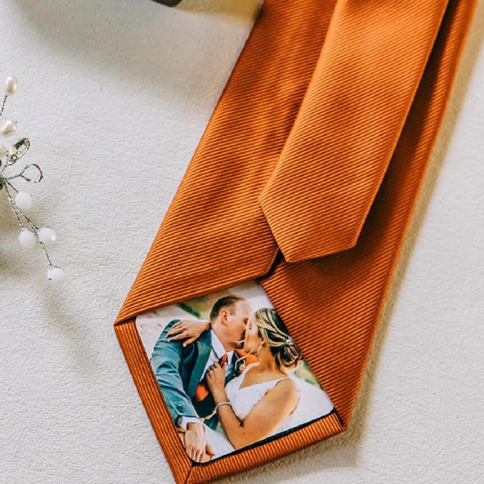 Personalized Peel-and-Stick Photo Tie Patch Capture Memories with Style