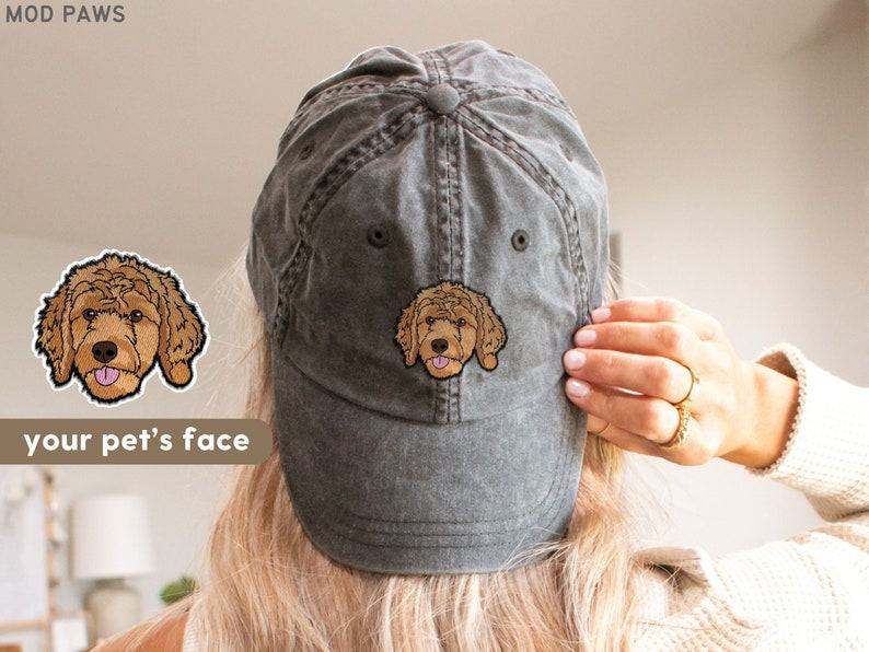 Personalized Pet Hat Embroidered with Your Furry Friend’s Photo