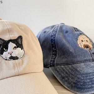 Personalized Pet Hat Embroidered with Your Furry Friend’s Photo
