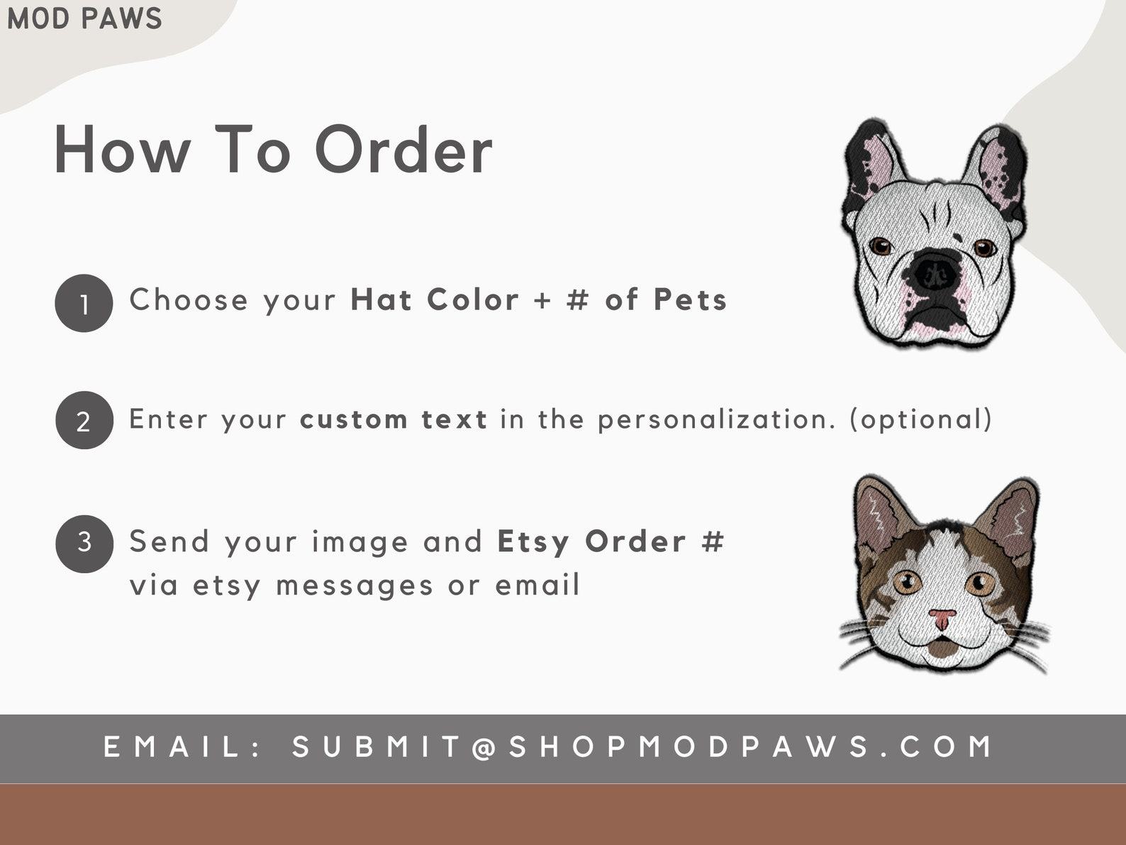Personalized Pet Hat Embroidered with Your Furry Friend’s Photo - Image 3