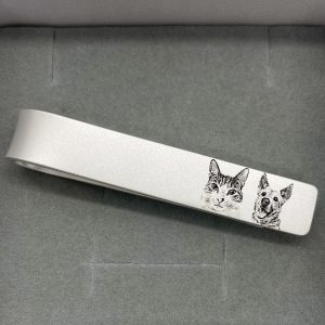 Personalized Pet Photo Tie Clip A Cherished Father’s Day Keepsake