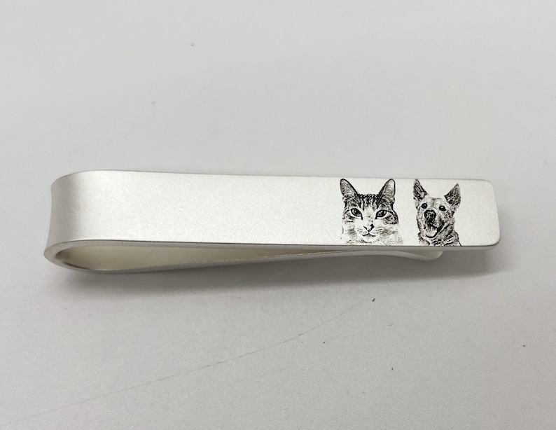 Personalized Pet Photo Tie Clip A Cherished Father’s Day Keepsake
