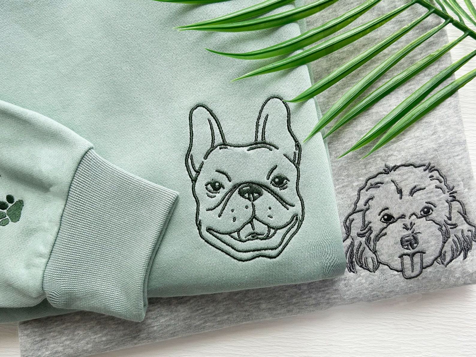 Personalized Pet Portrait Embroidered Sweatshirt Capture Your Furry Friend’s Charm - Image 3