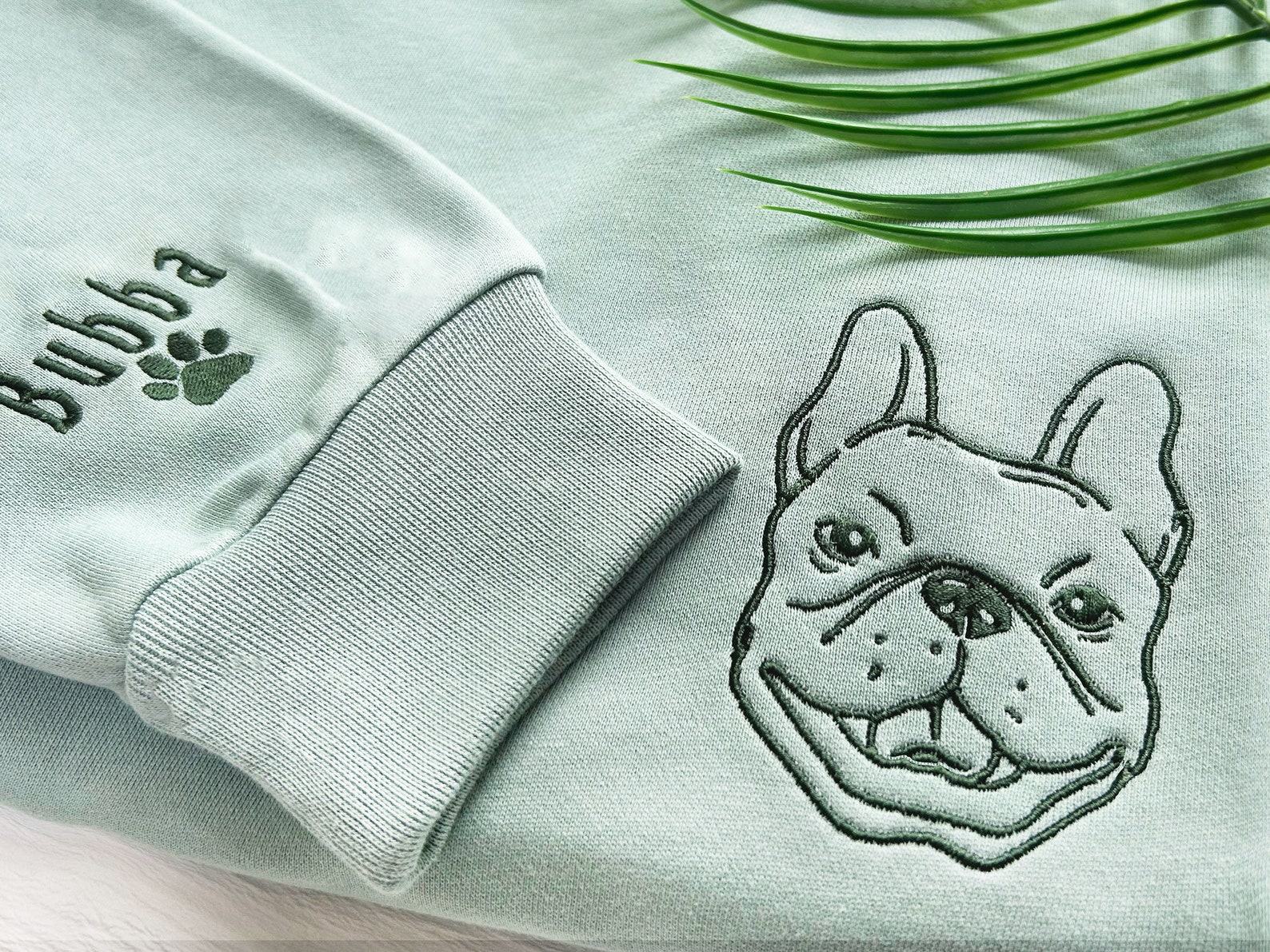 Personalized Pet Portrait Embroidered Sweatshirt Capture Your Furry Friend’s Charm - Image 2