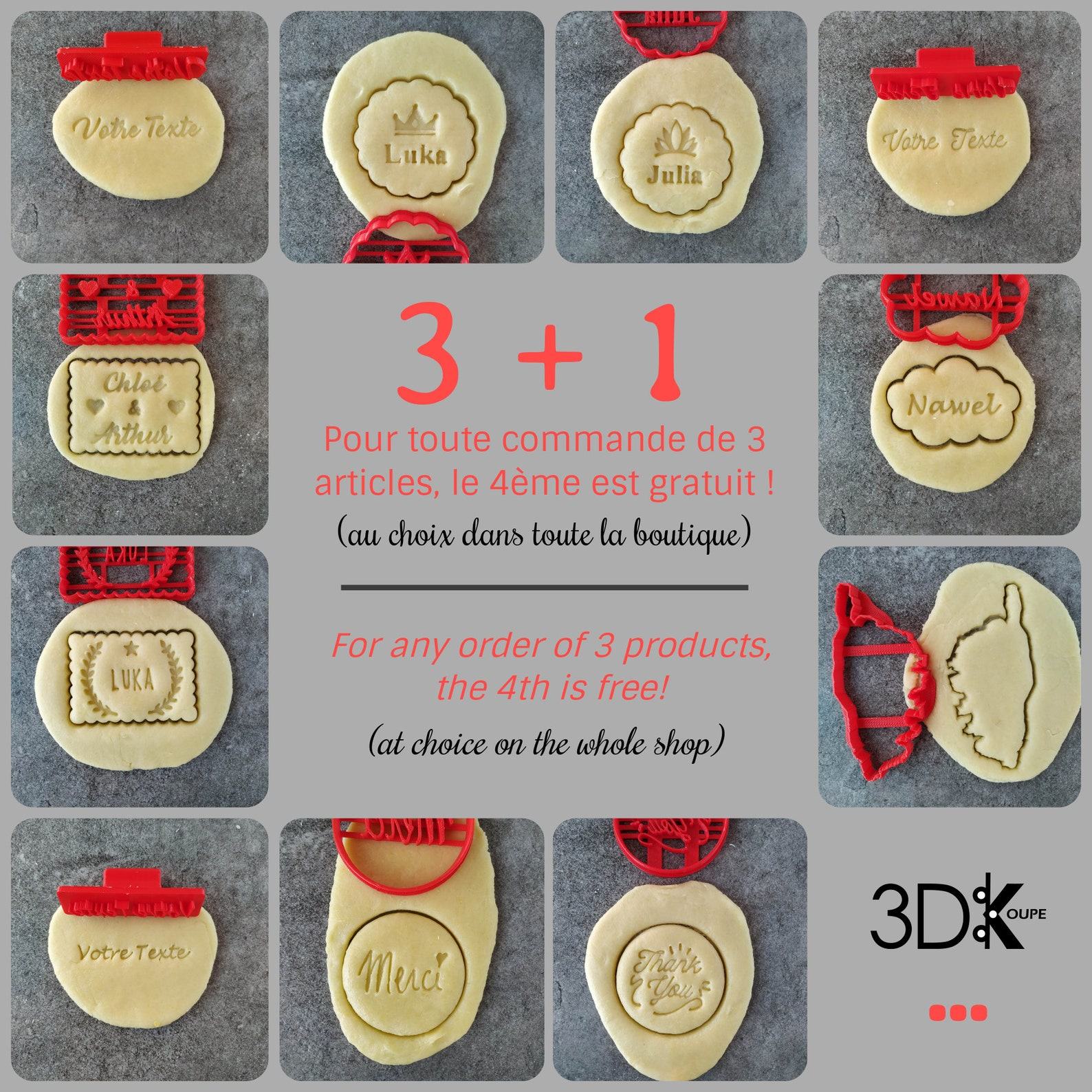 Personalized Petite Butter Cookie Cutter French-Crafted Culinary Artistry