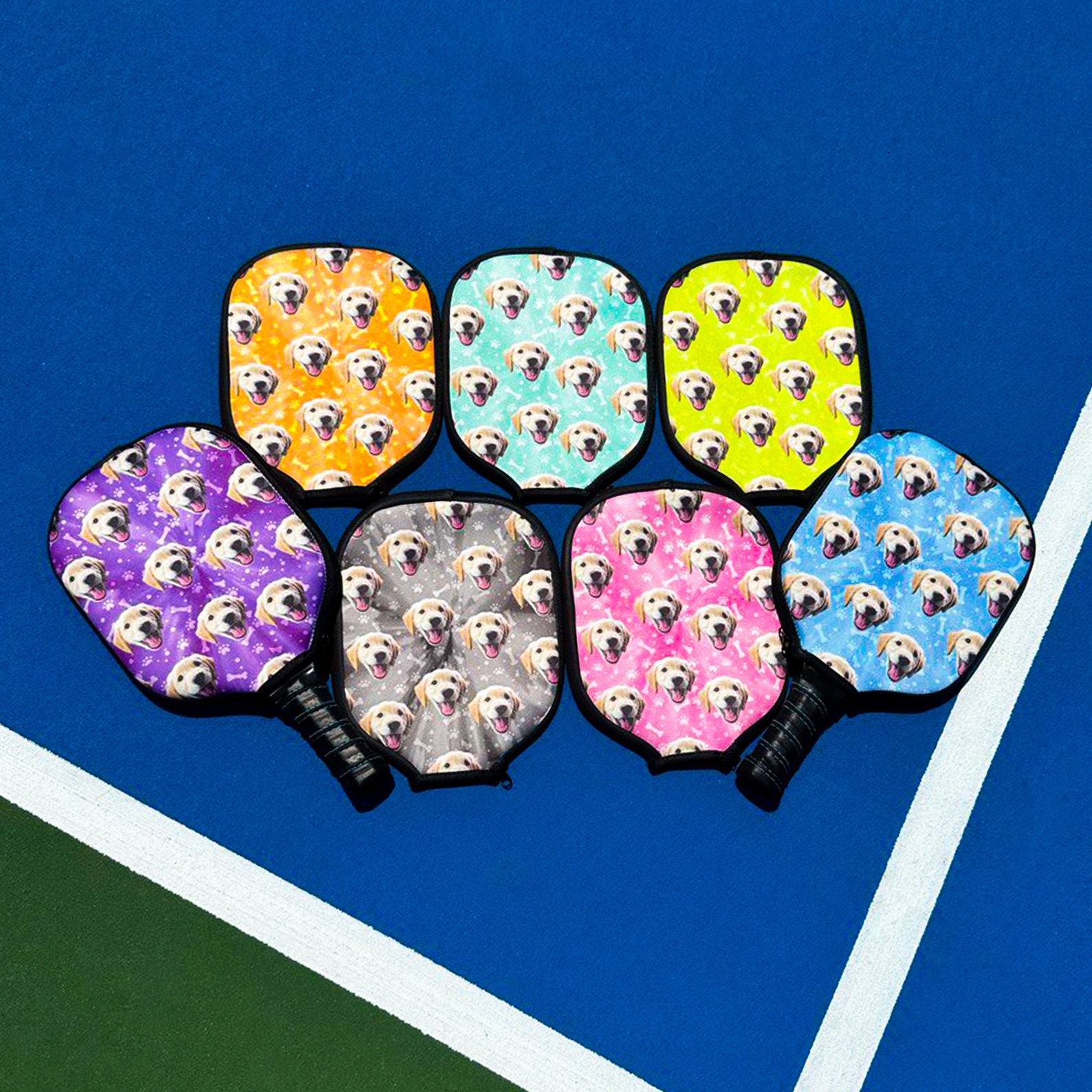 Personalized Pickleball Cover Show Off Your Furry Friend on the Court